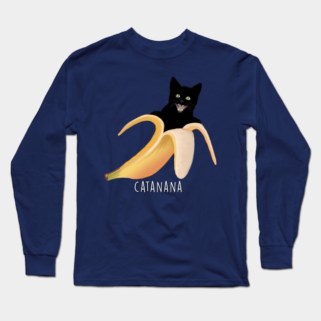 The Very A-Peeling Catanana Long Sleeve T-Shirt by SteelWoolBunny